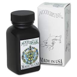 Noodler's Ink Fountain Pen Ink - Zhivago, bottle next to packaging box