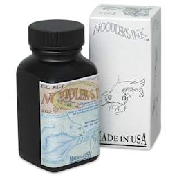 Noodler's Ink Fountain Pen Ink - Polar Black, bottle next to packaging box