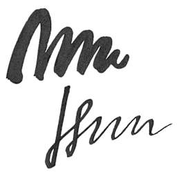 Noodler's Ink Fountain Pen Ink - Polar Black, swatch