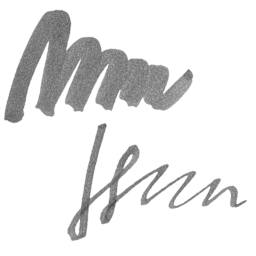 Noodler's Ink Fountain Pen Ink - Lexington Gray, swatch and bottle