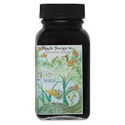 Noodler's Ink Fountain Pen Ink - Black Swan in Australian Roses, bottle