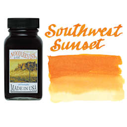 Noodler's Ink Fountain Pen Ink - Southwest Sunset, swatch and bottle