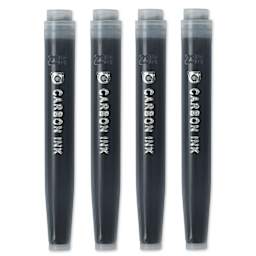 Platinum Pen Ink Cartridges - Carbon Black, Pkg of 4