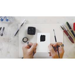 Platinum Pigment Inks, showing swatch