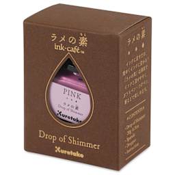 Kuretake Ink-Café Drop of Shimmer Ink Additive - Pink, 20 ml, packaging