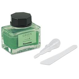 Kuretake Ink-Café Drop of Shimmer Ink Additive - Green, 20 ml