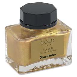 Kuretake Ink-Café Drop of Shimmer Ink Additive - Gold, 20 ml, bottle