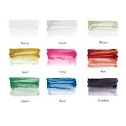 Kuretake Ink-Café Drop of Shimmer Ink Additives, swatches