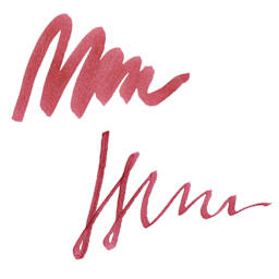 Kuretake Ink-Café Art Nouveau Ink - Old Rose, 20 ml, swatch