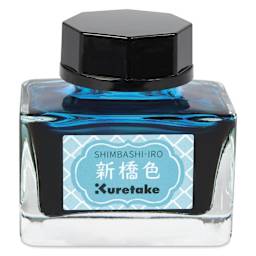 Kuretake Ink Cafe Meiji No Iro Pen Ink - 533 Sky Blue (Shimbashi-iro), jar
