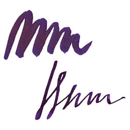 Kuretake Ink Cafe Meiji No Iro Pen Ink - 536 Deep Violet (Shikon), swatch