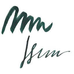 Kuretake Ink Cafe Meiji No Iro Pen Ink - 534 Slate Green (Kuroganeiro), swatch