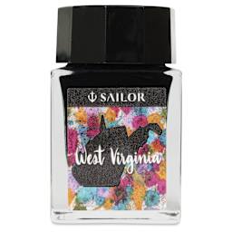 Sailor USA State Ink - West Virginia, Coal Gray, 20 ml, front of bottle