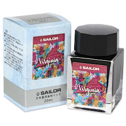 Sailor USA State Ink - Virginia, Red, 20 ml, with packaging