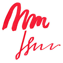 Sailor USA State Ink - Nebraska, Red, 20 ml, swatch