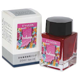 Sailor USA State Ink - Indiana, Pink, 20 ml, with packaging