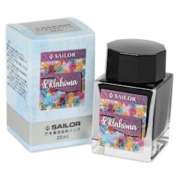 Sailor USA State Ink - Oklahoma, Burgundy, 20 ml, with packaging