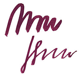 Sailor USA State Ink - Oklahoma, Burgundy, 20 ml, swatch