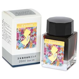 Sailor USA State Ink - New Jersey, Yellow, 20 ml, with packaging