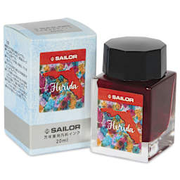 Sailor USA State Ink - Florida, Orange, 20 ml, with packaging