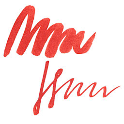 Sailor USA State Ink - Massachusetts, Autumn Orange, 20 ml, swatch