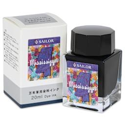 Sailor USA State Ink - Mississippi, Deep Blue, 20 ml, with packaging