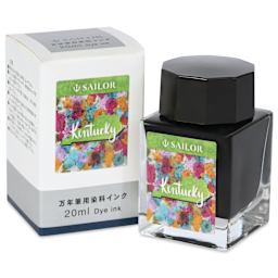 Sailor USA State Ink - Kentucky, Green, 20 ml, with packaging