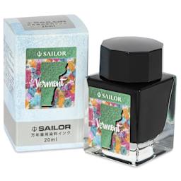 Sailor USA State Ink - Vermont, Emerald Green, 20 ml, with packaging