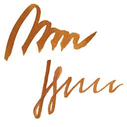 Sailor USA State Ink - Maryland, Yellow Brown, 20 ml, swatch