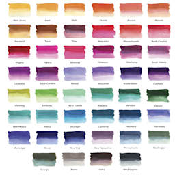 Sailor USA State Inks, swatch