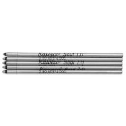 Kaweco D1 Ballpoint Pen Refill - Black, Pkg of 5, laid out