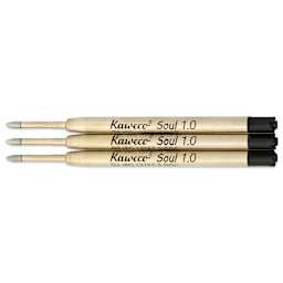 Kaweco G2 Ballpoint Refills - Black, 1.0 mm, Pkg of 3, out of packaging