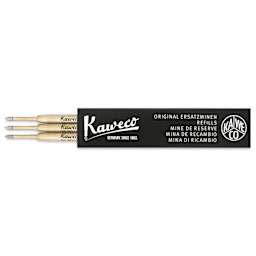 Kaweco G2 Ballpoint Refills - Black, 1.0 mm, Pkg of 3, in packaging