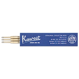 Kaweco G2 Ballpoint Refills - Blue, 1.0 mm, Pkg of 3, in packaging