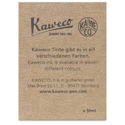 Kaweco Fountain Pen Ink - Pearl Black, 50 ml, Bottle, back of the packaging