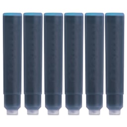 Kaweco Fountain Pen Ink Cartridges - Paradise Blue, cartridges laid out