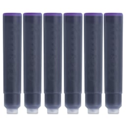 Kaweco Fountain Pen Ink Cartridges - Summer Purple, cartridges laid out