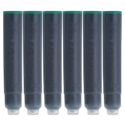 Kaweco Fountain Pen Ink Cartridges - Palm Green, cartridges laid out