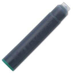 Kaweco Fountain Pen Ink Cartridges - Palm Green, single cartridge shown