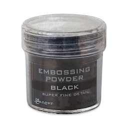 Ranger Embossing Powder  - Black, Super Fine, 1 oz