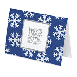 Ranger Embossing Powders - Angled view of finished Embossed Card