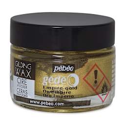 Pebeo Gedeo Gilding Wax - Front of 30 ml jar of Empire Gold Wax