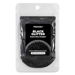 PolyColor Resin Glitter - Black, 15 g