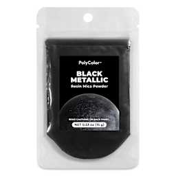 PolyColor Resin Pigment Powder - Black Metallic, 15 g