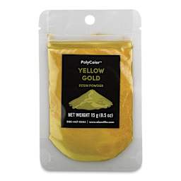PolyColor Resin Pigment Powder - Yellow Gold, 15 g (Front of packaging)