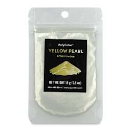 PolyColor Resin Pigment Powder - Yellow Pearl, 15 g (Front of packaging)