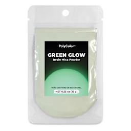 PolyColor Resin Pigment Powder - Green Glow in the Dark, 15 g