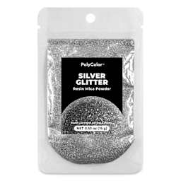 PolyColor Resin Glitter - Silver, 15 g