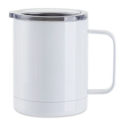 Craft Express Sublimation Printing Stainless Steel Coffee Cup - 12 oz, White, Set of 4 (blank coffe cup)