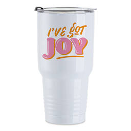 Craft Express Sublimation Printing Stainless Steel Travel Tumblers - 30 oz, White, Set of 4 (finished travel tumbler example)